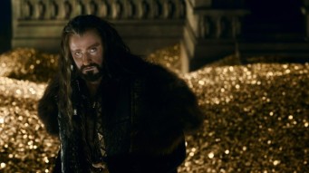 King Thorin, the Dwarf King, with a castle full of gold
