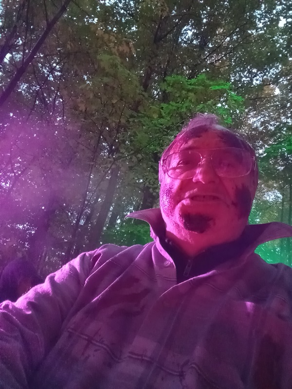 Here I am in costume frightening all who wander by. Photo Credit: Frank Giorno