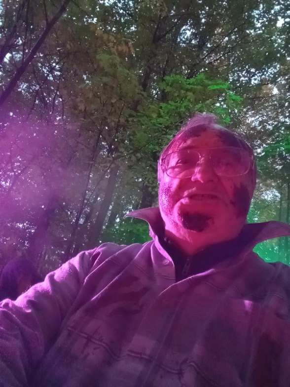 Here I am in costume frightening all who wander by. Photo Credit: Frank Giorno